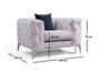 Atelier Del Sofa Silla Alada Gris Claro